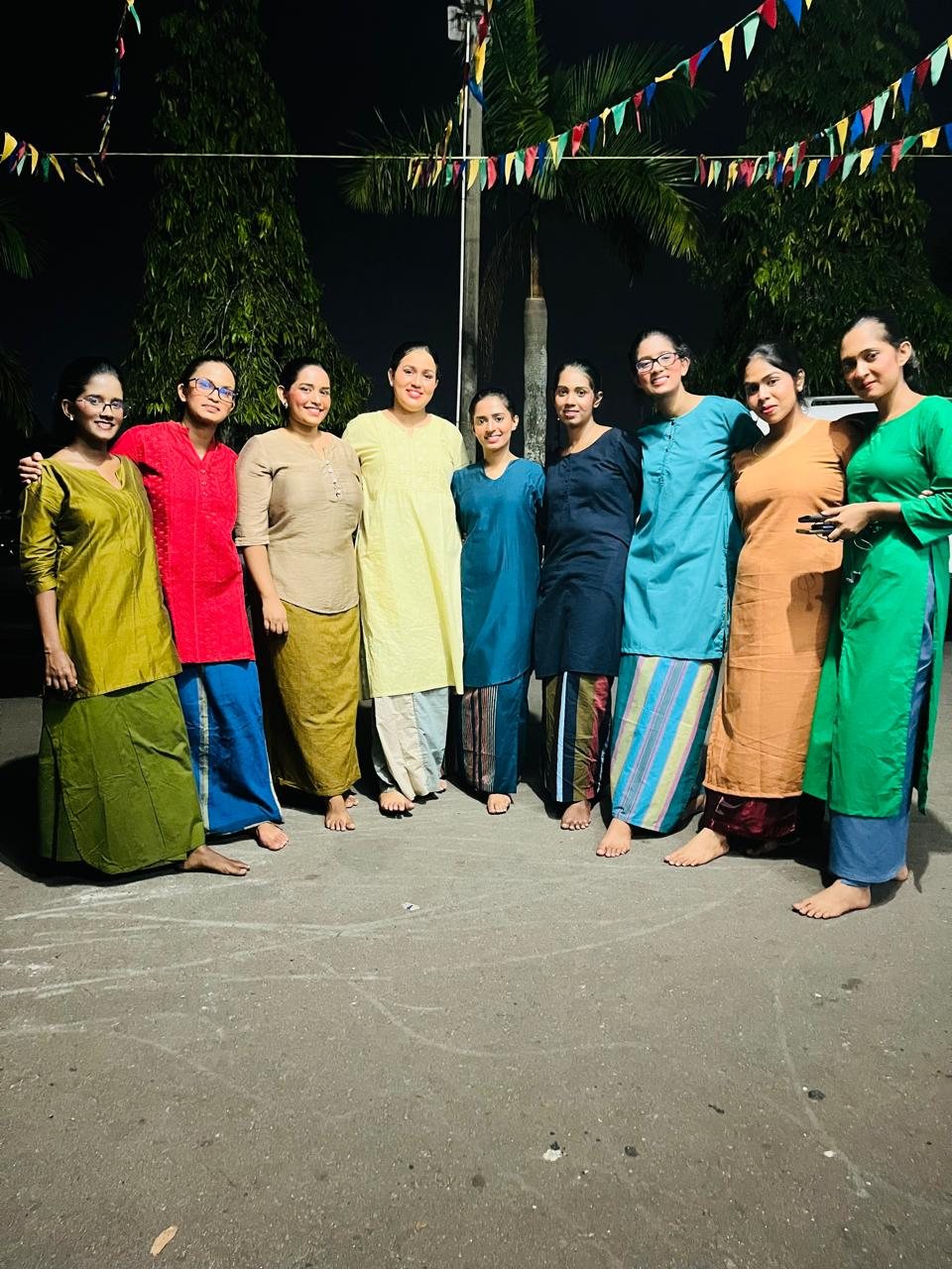 Music item team in matching outfits